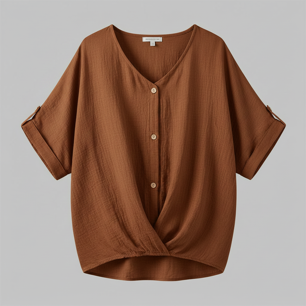 Elegant V-Neck Long Sleeve Blouse | Women's Fashion Top