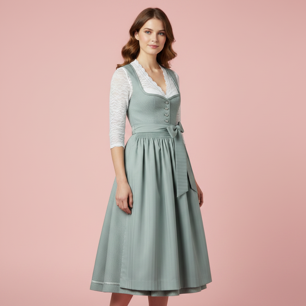 Elegant Dirndl Dress | Women's Oktoberfest Costume Outfit