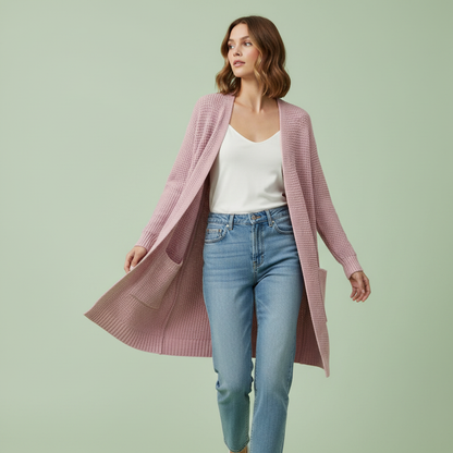 Elegant White Cardigan | Women's Versatile Sweater
