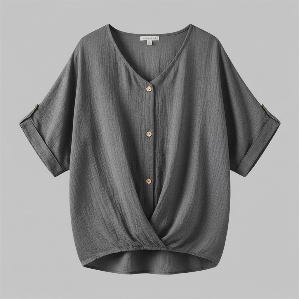 Elegant V-Neck Long Sleeve Blouse | Women's Fashion Top