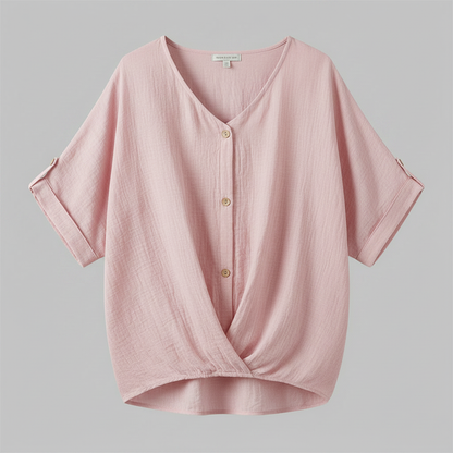 Elegant V-Neck Long Sleeve Blouse | Women's Fashion Top
