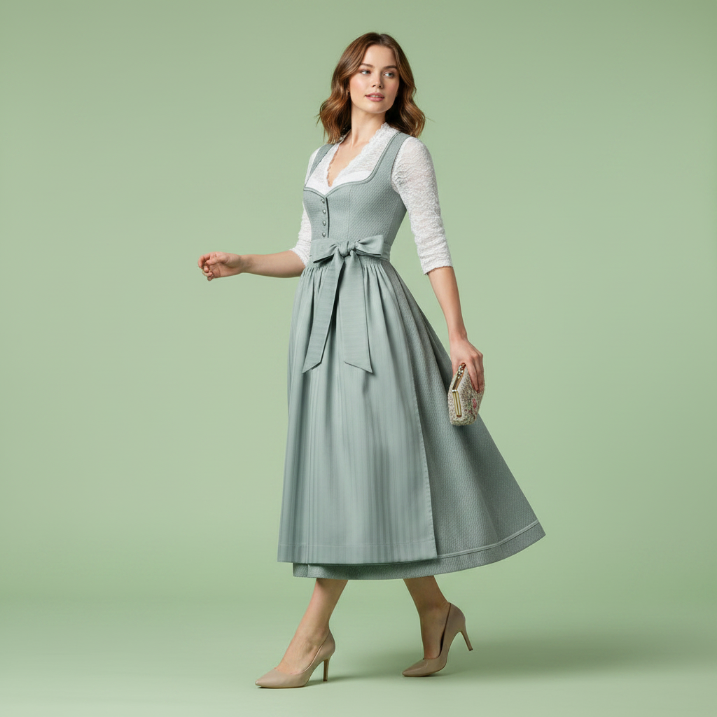 Elegant Dirndl Dress | Women's Oktoberfest Costume Outfit