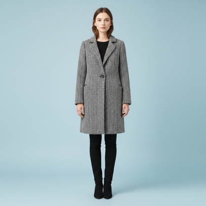 Elegant Long Wool Coat | Women's Winter Outerwear