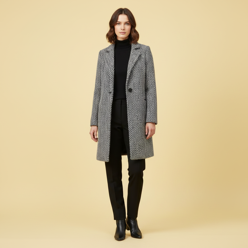 Elegant Long Wool Coat | Women's Winter Outerwear