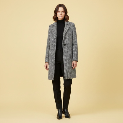 Elegant Long Wool Coat | Women's Winter Outerwear