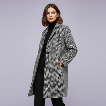 Elegant Long Wool Coat | Women's Winter Outerwear