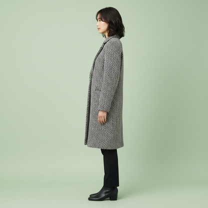 Elegant Long Wool Coat | Women's Winter Outerwear