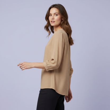 Silk Patchwork Women's Blouse | Versatile Summer Top