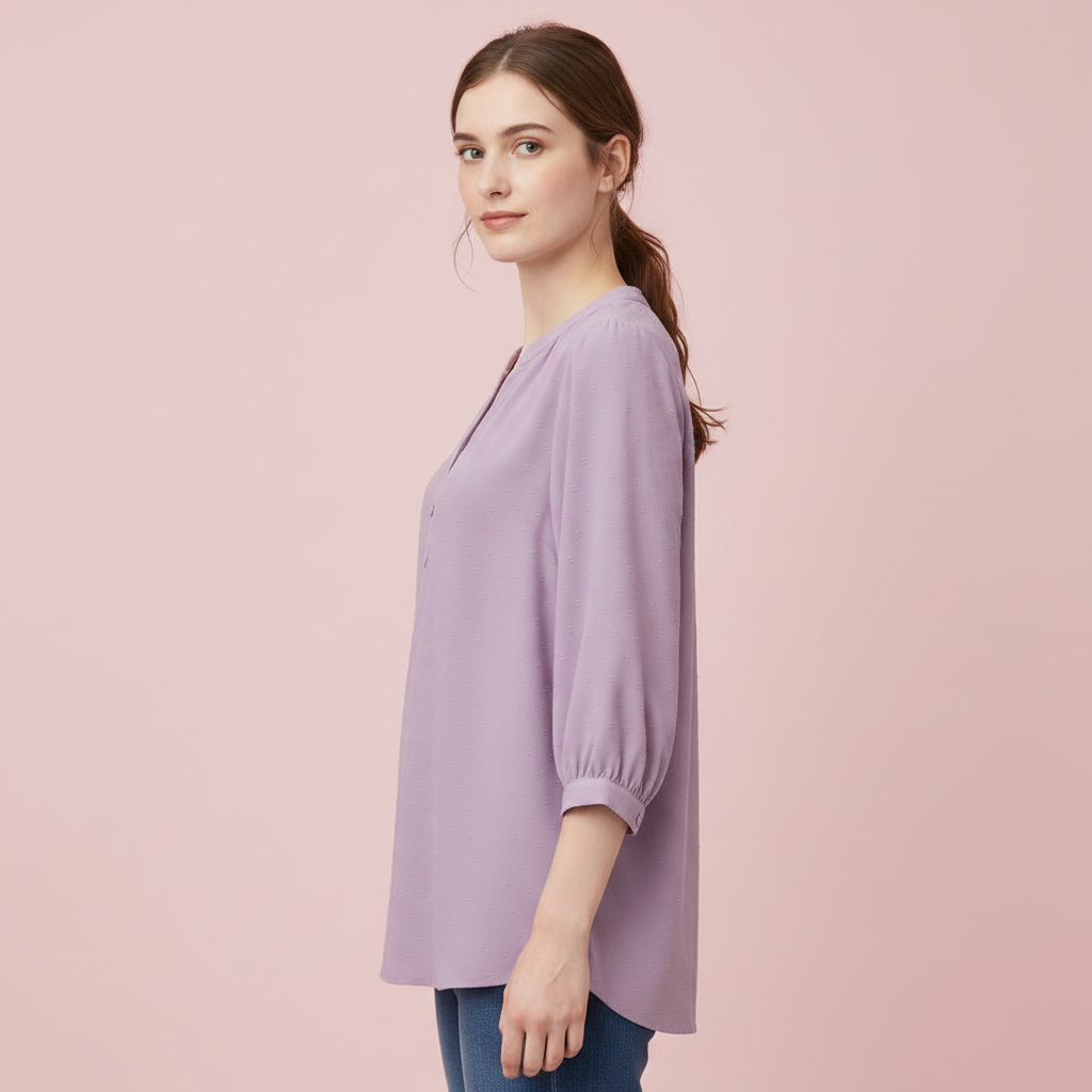 Silk Patchwork Women's Blouse | Versatile Summer Top