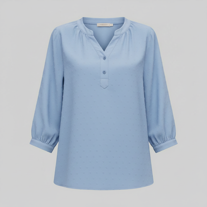 Silk Patchwork Women's Blouse | Versatile Summer Top