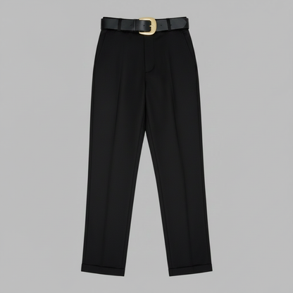 High Waist Black Trousers | Women's Office Wear