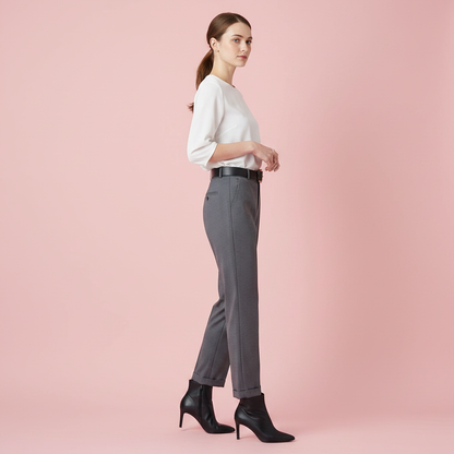 High Waist Black Trousers | Women's Office Wear