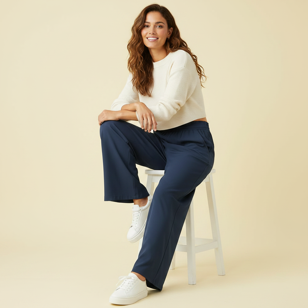 Chic Comfort | Women's Wide Leg Trousers