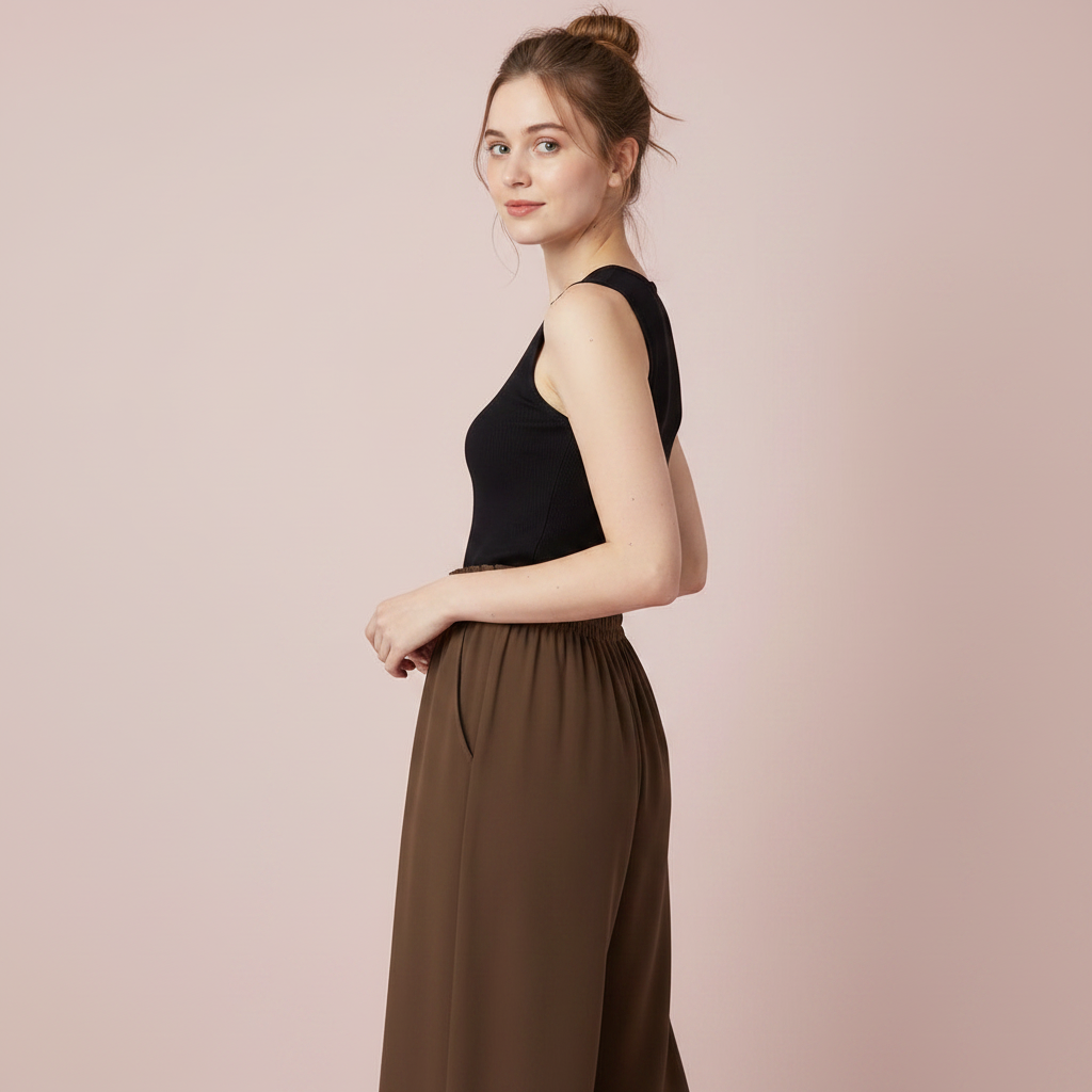 Chic Comfort | Women's Wide Leg Trousers