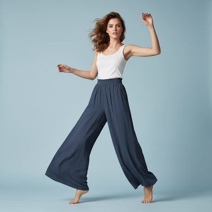 Chic Comfort | Women's Wide Leg Trousers